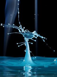 Close-up of water drops on glass