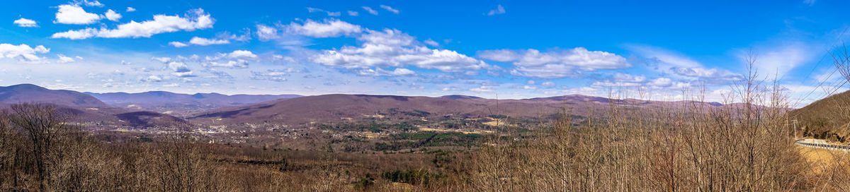 Panoramic view of landscape against sky