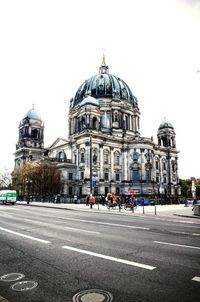 View of cathedral against clear sky