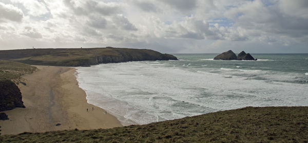 Panoramic view of sea against sky