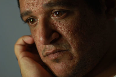 Close-up portrait of a man