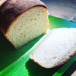 Close-up of bread in plate