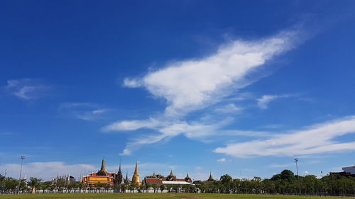 Panoramic view of buildings against sky