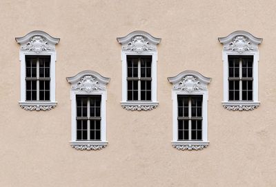 Windows of residential building