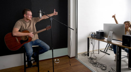 Man playing guitar