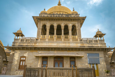 Low angle view of building against sky