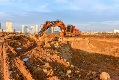 View of construction site against sky