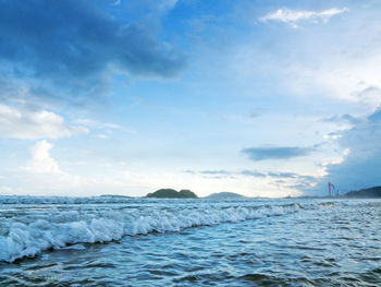 Scenic view of sea against sky