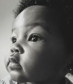 Close-up portrait of cute baby