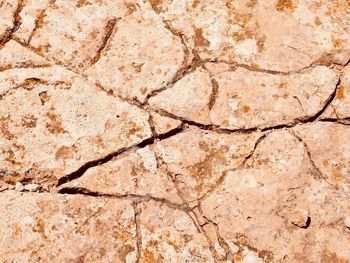 Full frame shot of cracked rock