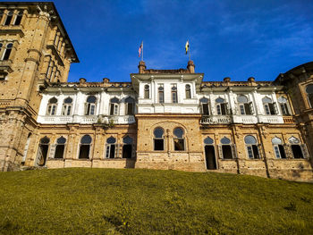 Low angle view of historical building against sky