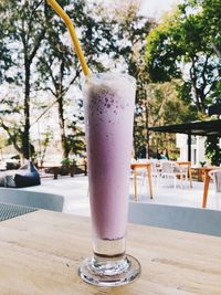 Close-up of drink on table