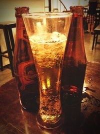 Close-up of drink on table