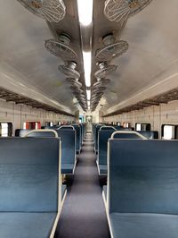 Interior of bus