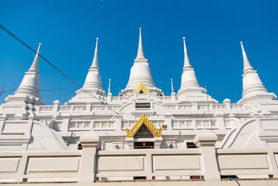 Low angle view of building against clear sky