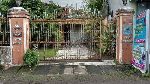 Entrance of abandoned building