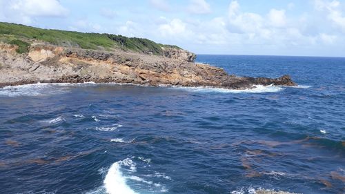 Scenic view of sea against sky