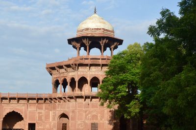 Low angle view of historical building against sky