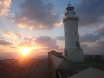 Lighthouse at sunset