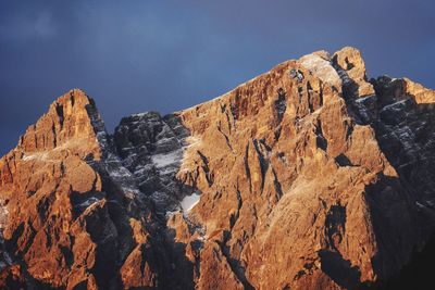 Scenic view of rocky mountains against sky