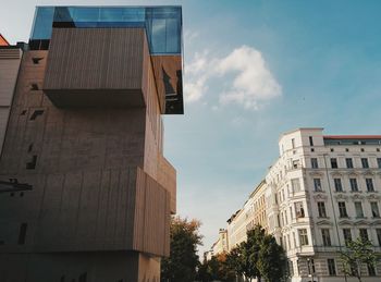 Low angle view of building against sky