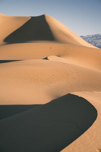 Scenic view of desert against sky