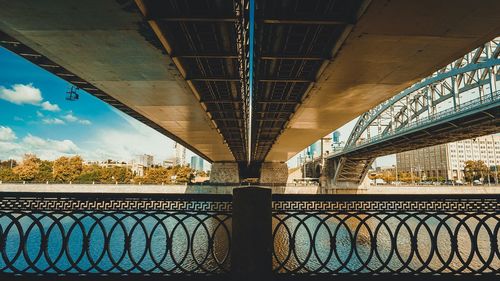 View of bridge over river