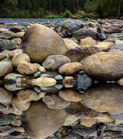 Rocks in water