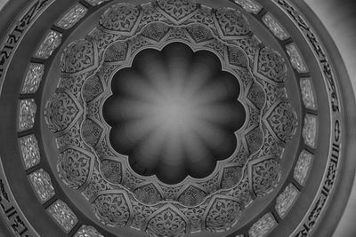 Low angle view of ornate ceiling in building