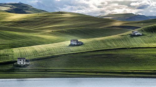 Scenic view of landscape against sky