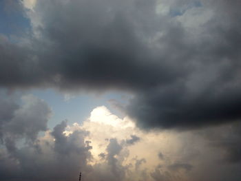 Low angle view of clouds in sky