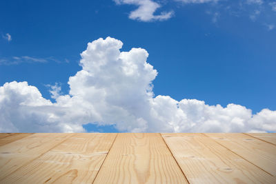 Scenic view of landscape against blue sky