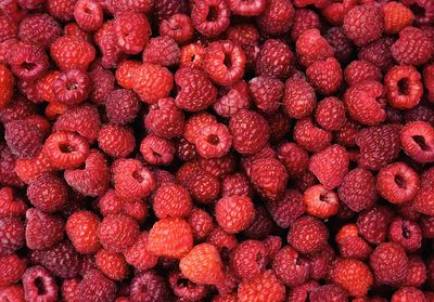 Full frame shot of strawberries