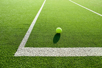 Green ball on field