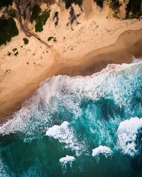 Aerial view of sea