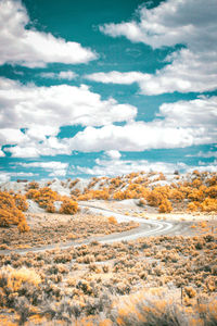 Scenic view of landscape against sky