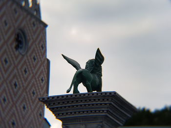 Low angle view of statue