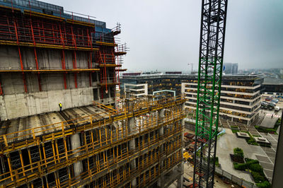 Construction site against sky