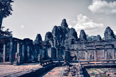 Panoramic view of historic building against sky