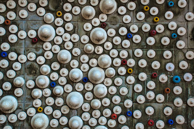 Full frame shot of bottles