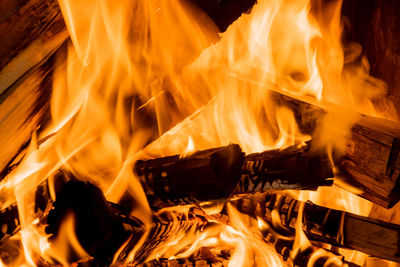 Close-up of fire