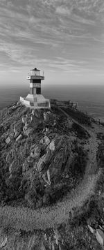 Cabo san lucas lighthouse, photo by drone mavic air 2