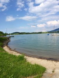 Sailboats in sea