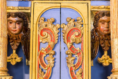 Close up of ornate door