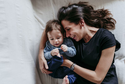 Mother and daughter with baby