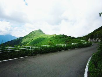 Country road passing through landscape