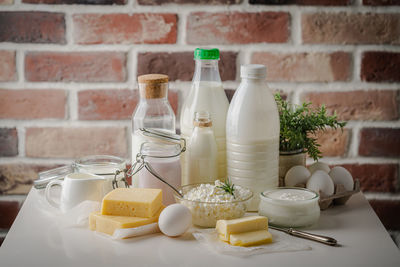 Close-up of food on table