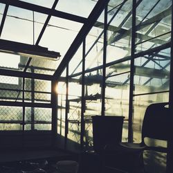 View of an open window