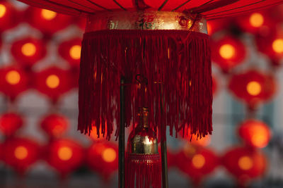 Close-up of chinese lantern
