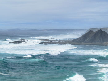 Scenic view of sea against sky